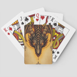Baraja De Cartas Fiery Antiguo Dragón Fantasía Mística