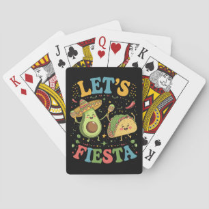 Baraja De Cartas Fiesta Aguacate y Tacos Cinco De Mayo
