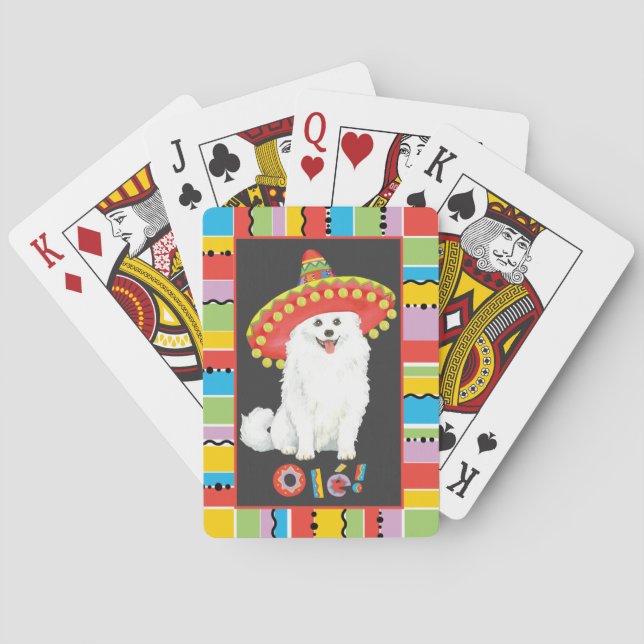 Baraja De Cartas Fiesta American Eskimo Dog (Reverso)