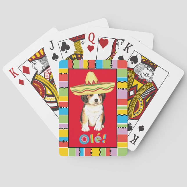 Baraja De Cartas Fiesta Beagle (Reverso)