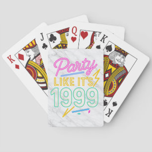 Baraja De Cartas Fiesta Como Si Fuera 1999®™ – Voltaje Neon