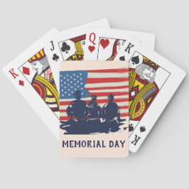 Baraja De Cartas Fiesta de barbacoa del Día del Recuerdo