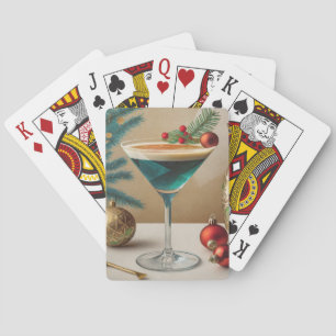 Baraja De Cartas Fiesta de cócteles de Navidad de mediados de siglo