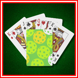 Baraja De Cartas Fiesta de cumpleaños de pelota deportes verdes