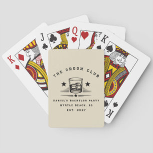Baraja De Cartas Fiesta de Despedida de Soltero Personalizada con T