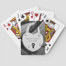 Baraja De Cartas Fiesta de la boda del localizador de amor favorece