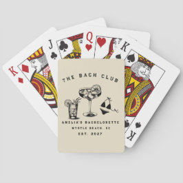 Baraja De Cartas Fiesta de soltera de fin de semana moderna y perso