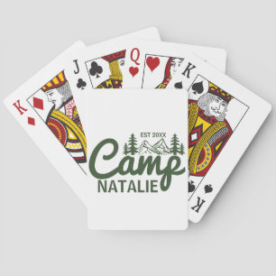 Baraja De Cartas Fiesta de Soltera Personalizada de Campamento Dama
