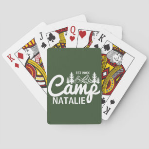 Baraja De Cartas Fiesta de Soltera Personalizada de Campamento Dama