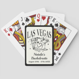 Baraja De Cartas Fiesta de soltera personalizada en Las Vegas