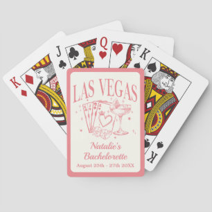 Baraja De Cartas Fiesta de Soltera Personalizada en Las Vegas