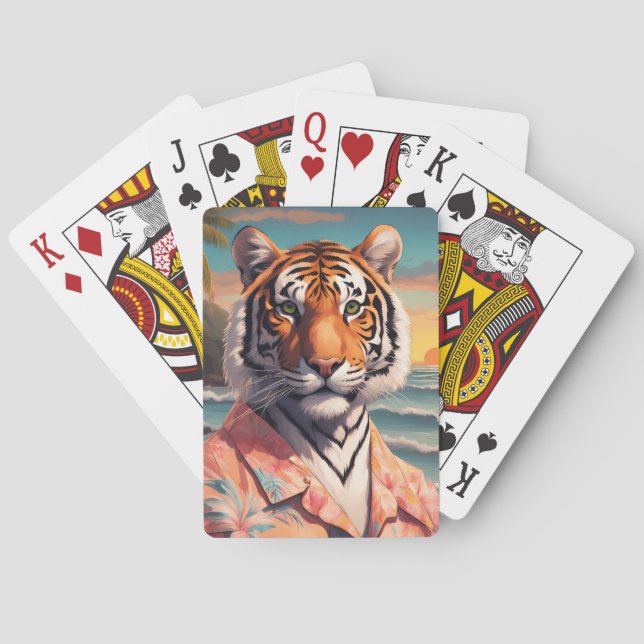 Baraja De Cartas Fiesta de tigres (Reverso)