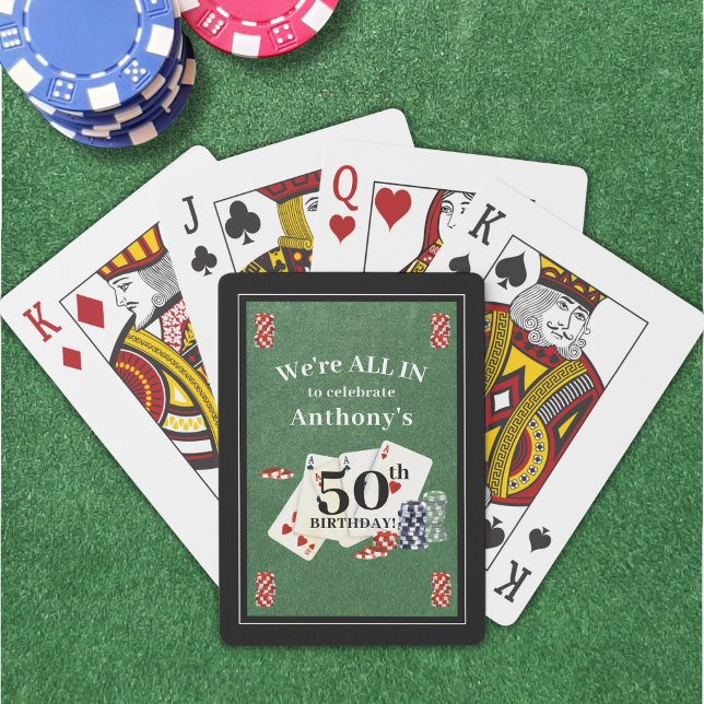 Baraja De Cartas Fiesta del Casino de Póquer de Cumpleaños Personal (Subido por el creador)