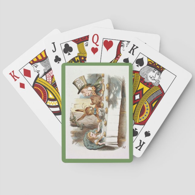 Baraja De Cartas Fiesta del té enojada (Reverso)