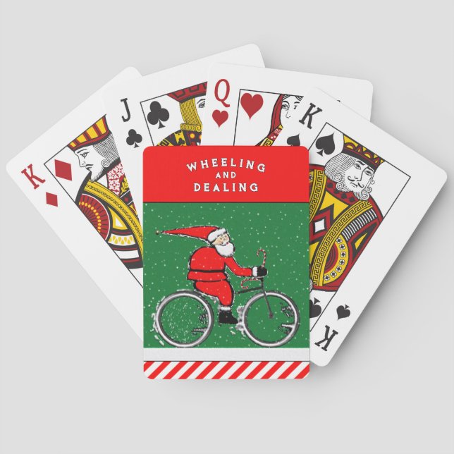 Baraja De Cartas Fiesta divertida de Navidad (Reverso)