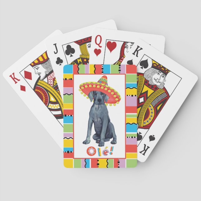 Baraja De Cartas Fiesta Great Dane (Reverso)