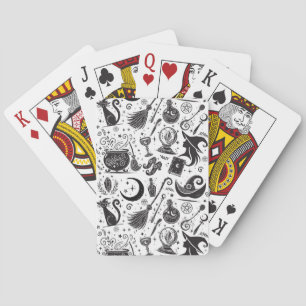 Baraja De Cartas Fiesta Mágica de Brujas Caprichosas Wiccanas Pagan
