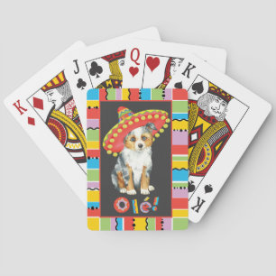 Baraja De Cartas Fiesta Miniature American Shepherd