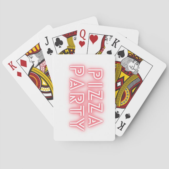 Baraja De Cartas Fiesta Pizza (Reverso)