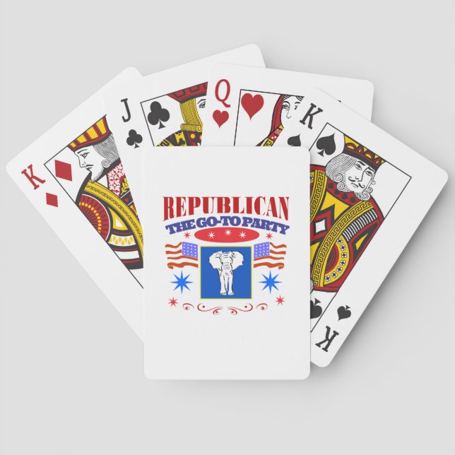 Baraja De Cartas fiesta superrepublicano (Reverso)