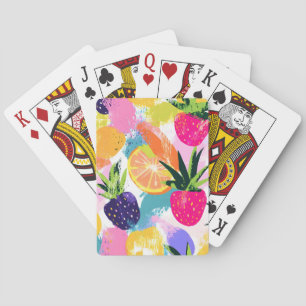 Baraja De Cartas Fiesta tropical de frutas de verano