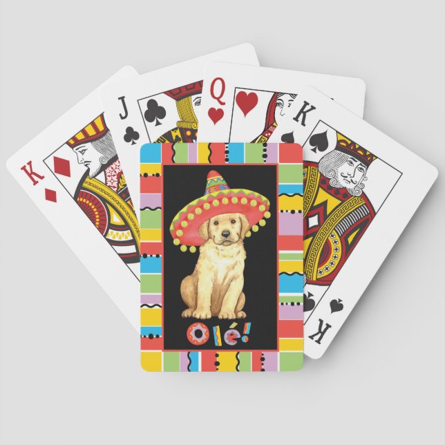 Baraja De Cartas Fiesta Yellow Lab (Reverso)