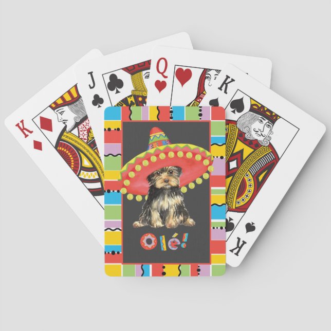 Baraja De Cartas Fiesta Yorkie (Reverso)