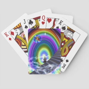 Baraja De Cartas Figura de misterio en el Stargate interdimensional