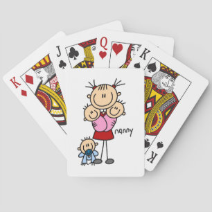 Baraja De Cartas Figura de palo de niñera