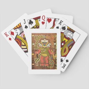 Baraja De Cartas Figura mitológica bordada, Paracas Necropoli
