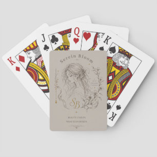 Baraja De Cartas Figuras Florales