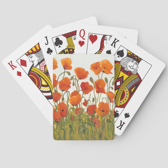 Baraja De Cartas Filas de Poppies I (Reverso)