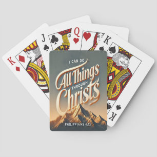 Baraja De Cartas Filipinas 4:13 Fuerza en Cristo