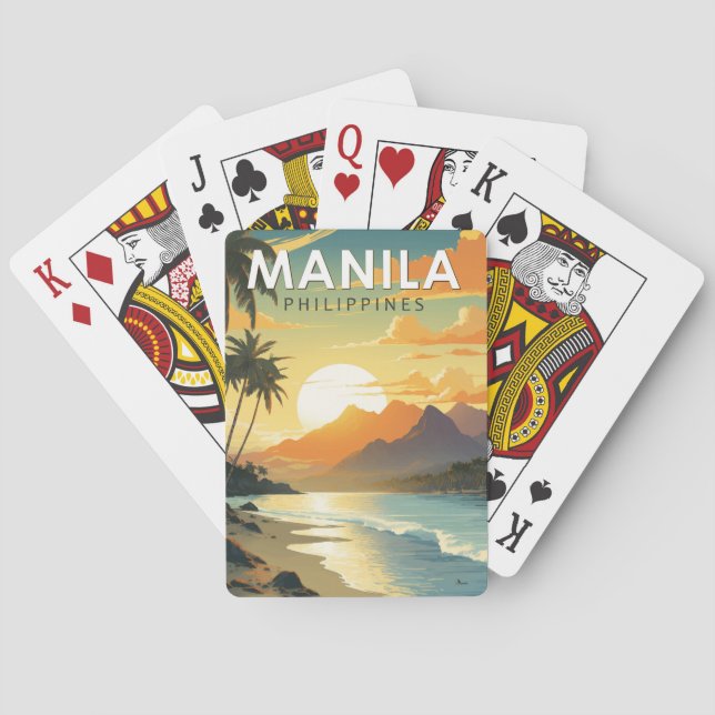 Baraja De Cartas Filipinas en Manila: Viaje de arte (Reverso)