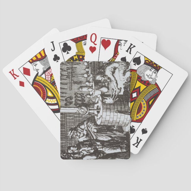 Baraja De Cartas Filósofos herméticos y un alquimista, de la 'musa (Reverso)