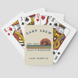 Baraja De Cartas Fin de semana de camping personalizado para desped