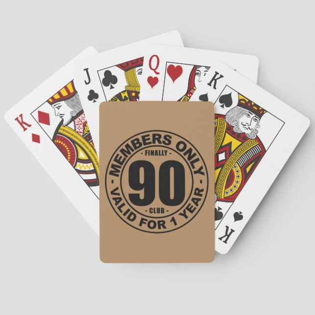 Baraja De Cartas Finalmente 90 club (Reverso)