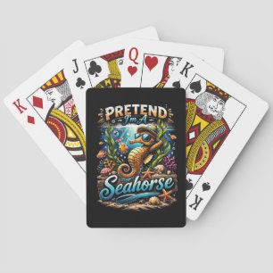 Baraja De Cartas Finge que soy un Caballito de Mar