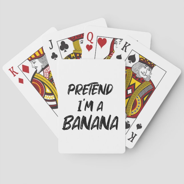 Baraja De Cartas Finge que soy un plátano (Reverso)