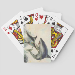 Baraja De Cartas Fish - Black Marlin and Mako Shark