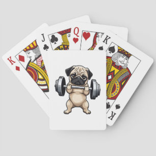 Baraja De Cartas Fitness Pug