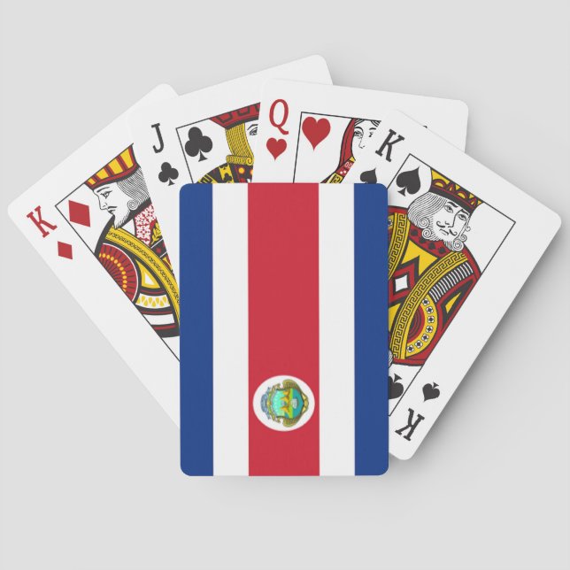 Baraja De Cartas flag of Costa Rica (Reverso)