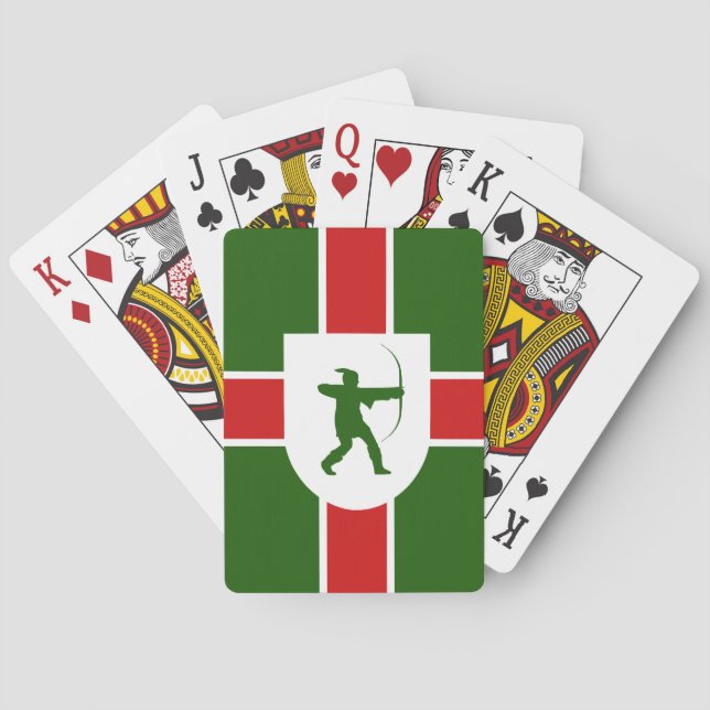 Baraja De Cartas Flag of Nottinghamshire Playing Cards (Reverso)