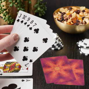 Baraja De Cartas Flamante Fiery Phoenix Quemando Copo de Nieve