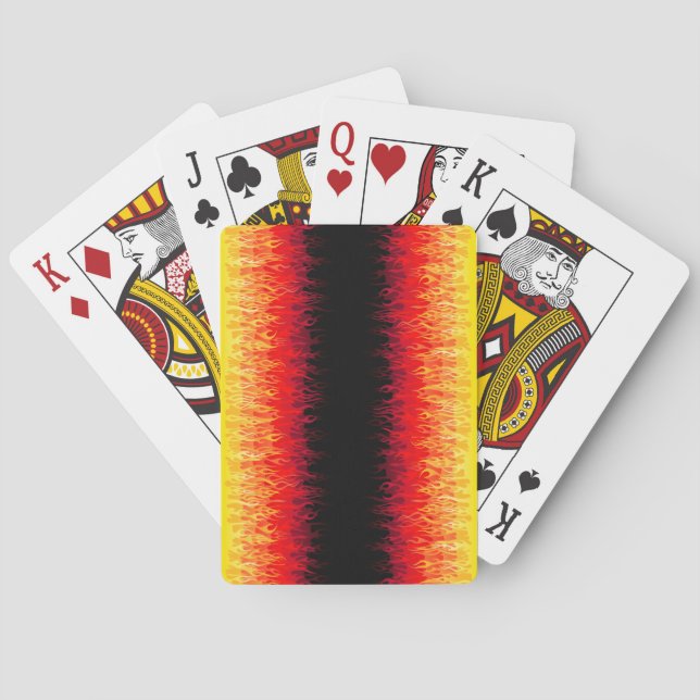 Baraja De Cartas Flamas Red Hot Rod (Reverso)