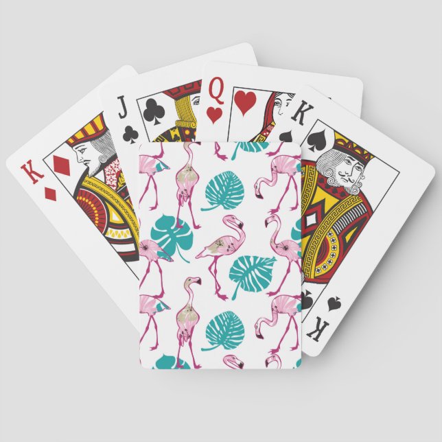 Baraja De Cartas Flamencos rosas (Reverso)