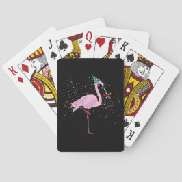 Baraja De Cartas Flamingo de fiesta - Animales con Fiesta