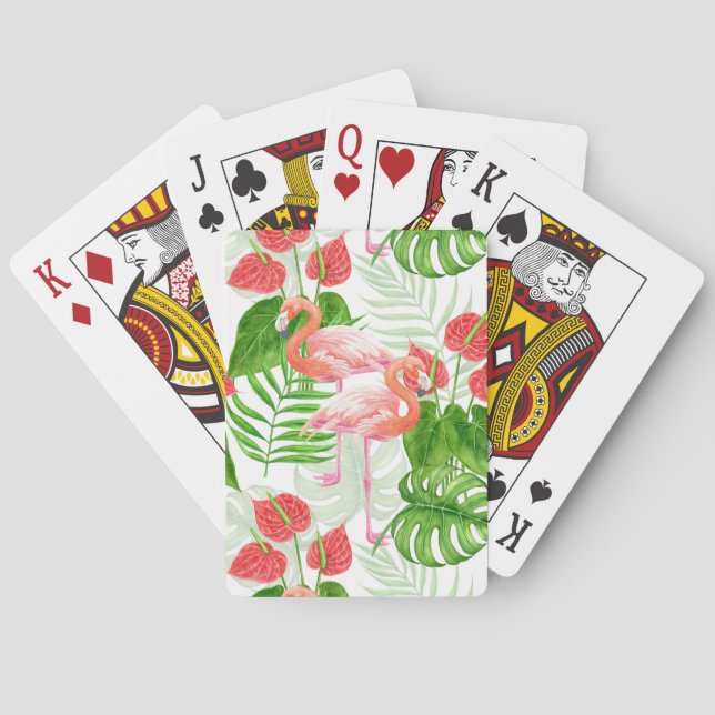Baraja De Cartas Flamingo garden (Reverso)