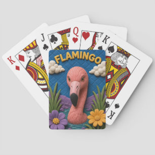 Baraja De Cartas Flamingo Humedal Piscina Moderno KlayKoo