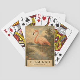 Baraja De Cartas Flamingo Humedales del Caribe VINTAGE